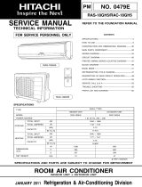 Hitachi RAC-18GH5 User manual