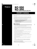 Roland KC-350 Owner's manual