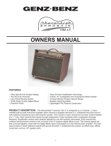 Genz Benz Shenandoah Acoustic 150LT Owner's manual