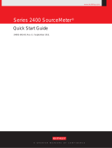 Keithley SourceMeter 2400 Quick start guide