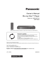 Panasonic DMP-BDT270 User manual
