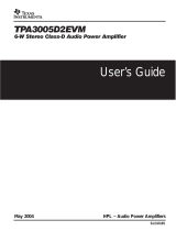 Texas Instruments TPA3005D2EVM - User guide