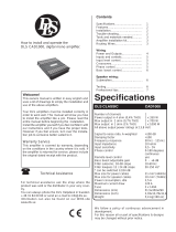 DLS Amplifier CAD1000 Owner's manual