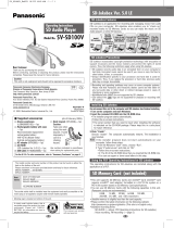 Panasonic SVSD100V User manual