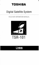 Toshiba TSR101 Receiver Owner's manual