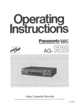 Panasonic AG-1320 Owner's manual