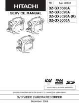 Hitachi DZ-GX5020AK User manual
