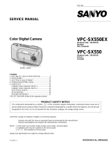 Sanyo VPC-SX550EX User manual