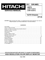 Hitachi H972 User manual