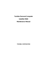 Toshiba SATELLITE M30X User manual