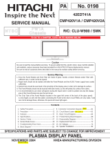 Hitachi 42EDT41A User manual