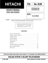Hitachi 27GX01B-501 User manual