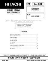 Hitachi 27UX01B-501 User manual