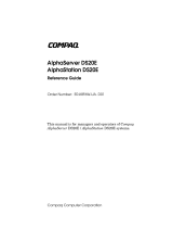 Compaq AlphaServer DS20E Reference guide