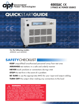 APT 400XAC Series Quick start guide