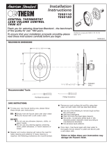 American Standard CERATHERM T050110 Installation guide