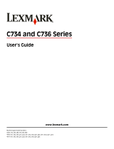 Lexmark C734N User manual