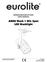 EuroLite AKKU Wash 1 HCL Spot User manual