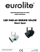 EuroLite LED PAR-64 Spot User manual
