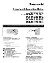 Panasonic KXMB2010E Owner's manual