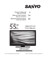 Sanyo DP55441 User manual