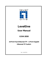 LevelOne GSW-2650 User manual