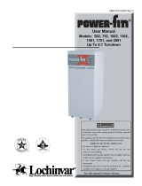 Lochinvar Power-fin 1501 User manual
