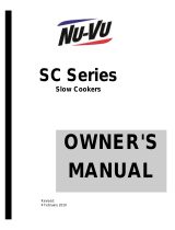 Nu-Vu Sc Series Owner's manual