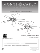 Monte Carlo Fan Company 5LCM52XX Series Installation guide