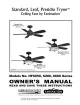 Fanimation HF6050 Series Owner's manual