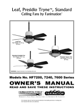 Fanimation HF7200 Series Owner's manual
