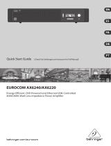 Behringer EUROCOM AX6220 Quick start guide