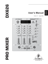 Behringer Pro Mixer DX626 User manual