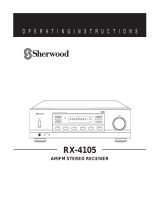 Sherwood RX-4105 User manual