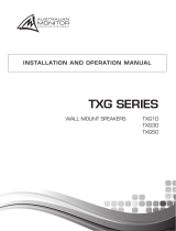 AUSTRALIAN MONITOR TXG50 Operating instructions