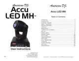 ADJ Accu LED MH User manual