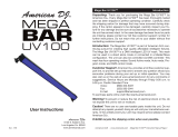 American DJ Mega Bar UV100 User Instructions