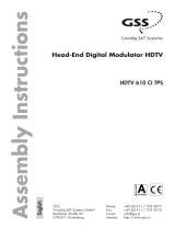 GSS HDTV 610 CI TPS Assembly Instructions Manual