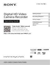 Sony HDR-PJ410 User manual