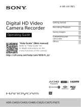 Sony HDR-CX625 Owner's manual