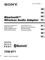 Sony TDM-BT1 Owner's manual