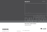 Sony DAV-F500 Operating instructions
