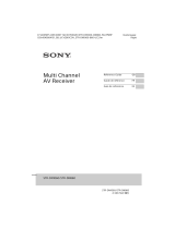Sony STR-DN860 Reference guide