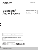 Sony WX-GT90BT Owner's manual