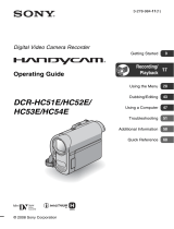 Sony DCR-HC51E User manual
