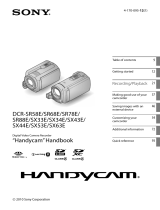 Sony DCR-SX34E User manual