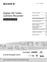 Sony HDR-PJ30E User manual