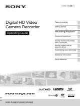 Sony HDR-PJ50E Operating instructions