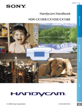 Sony HDR-CX105E User manual