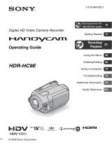 Sony HDR-HC9E Operating instructions